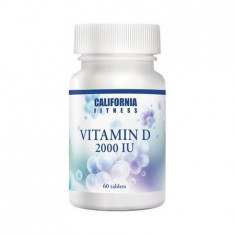 Supliment nutritiv cu vitamina D pentru infectiile respiratorii, Vitamin D, 2000 IU, 60 tablete, CaliVita foto