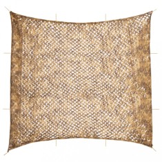 vidaXL Plasă de camuflaj cu geantă de depozitare, nisipiu, 614x581 cm