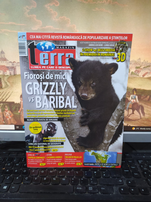 Terra Magazin nr. 1, ian. 2013, Grizzly vs Baribal, Castelul Corvinești, 230