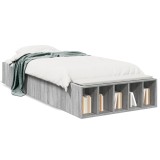 Cumpara ieftin Gossi cadru de pat, gri sonoma, 75x190 cm, lemn prelucrat