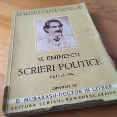 M. Eminescu-Scrieri politice comentate de D. Morarasu.Ediția IVa definitiva 1931