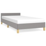 Cumpara ieftin Cadru de pat fara saltea, gri deschis, 80x200 cm, textil