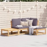 VidaXL Set mobilier de grădină cu perne, 4 piese, lemn masiv de acacia