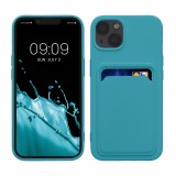 Husa Kwmobile pentru Apple iPhone 13, Albastru deschis, Silicon, KWM000013RD013C, Carcasa