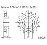 Pinion fata 16 dinti pas lant 428 &ndash; Suzuki DR 125 (86-88) - DR SE 125 (94-00) - DR S 125 Raider (85-94) - DR SP 125 (86-88)