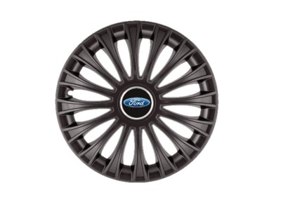 Set 4 capace roti pentru Ford, model Dino Black, R15 foto