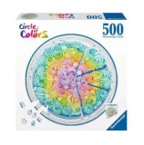 Cumpara ieftin Puzzle Cerc prajitura curcubeu, 500 piese
