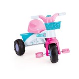 Tricicleta roz pentru copii My First Trike cu cosulete si claxon