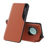 Husa smart view compatibila cu honor magic 5 lite, tip carte, htpmag, portocaliu
