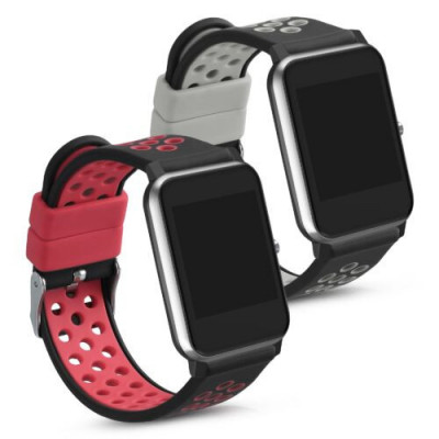 Set 2 curele pentru Willful Smartwatch/Fitnesstracker, Kwmobile, Multicolor, Silicon, 56228.01 foto