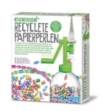 Set educativ, Margele din hartie reciclata, Green Creativity, 4M, + 5 ani
