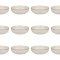 Set farfurii 12 piese, ceramica, bej, diametru 20 cm, stil Nordic