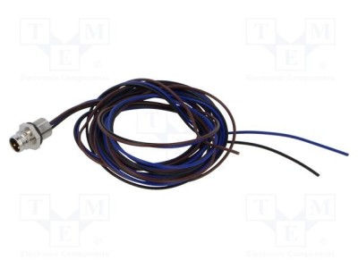 Conector M8 tată 3 pini 48V 4A IP67 pentru cabluri 0,34mm&amp;sup2; Lutronic foto