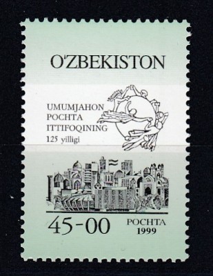 UZBEKISTAN 1999 ZIUA MONDIALA A POSTEI MNH foto