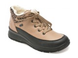 Ghete RIEKER bej, L7705, din piele ecologica