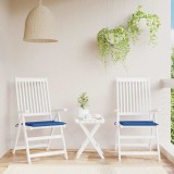 vidaXL Perne scaune grădină 2 buc. albastru 50x50x4 cm țesătură Oxford