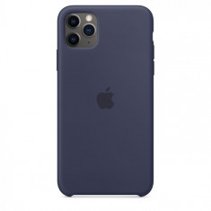 Husa Originala Apple iPhone 11 Pro Max Midnight Blue / Silicone Case - MWYW2ZM/A