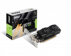 Placa video MSI nVidia GeForce GTX 1050 2GT LP, PCI Express x16 3.0, 2GBGDDR5, 128-bit, 1455MHz/1354MHz, Memory Clock:7008 MHz, Disp bulk foto