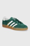 adidas Originals sneakers din piele intoarsă Gazelle Indoor culoarea verde, JI2062