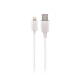 Cablu de date 2A MAXLIFE Lightning 8-Pin, 1m, iPhone / iPah / iPod, Alb