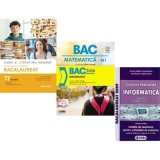 Pachet Bacalaureat 2026. Limba si literatura romana 72 teste complete, Matematica si Informatica. Ghid de pregatire clasele 11-12 intensiv Pascal C/C+