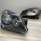 Faruri sport Opel Astra H GTC Twintop Angel Eyes look negru cu lupa NOU