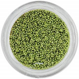 Perle decorative - verde deschis, 0,5mm