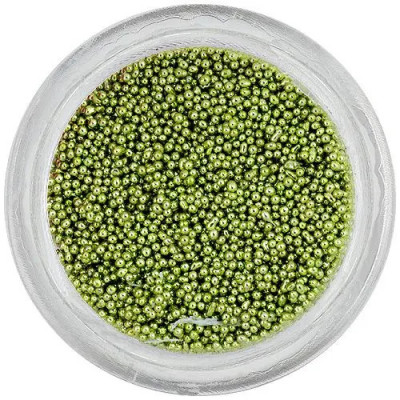 Perle decorative - verde deschis, 0,5mm foto