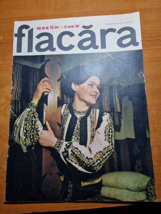 revista flacara 25 martie 1967-teatrul nottara,steagul rosu hunedoara