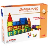 Set de constructie magnetic 3D - 158 piese, MAGPLAYER