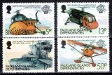 Falkland Dep 1983, Mi #117-120**, aviatie, helicopter, avion, MNH! Cota 9,50 &euro;!, Nestampilat