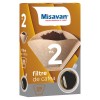 Hartie filtru cafea Misavan, nr. 2, 100 bucati/cutie