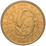 San Marino 5 Euro 2021 (Zodia Pesti) KM-605 UNC !!!