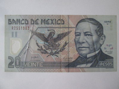 Mexic 20 Pesos 2006 data rara foto