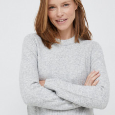 Pepe Jeans pulover din amestec de lana femei, culoarea gri, light