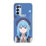 Husa compatibila cu Oppo A55, Viceversa, model Sicily von Claude Wise Mans Grandchild, Silicon, TPU, Transparent, Carcasa