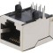 Soclu RJ45 Cat 5 Ecranat 8p8c THT &icirc;n Unghi