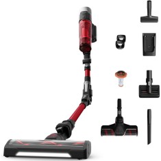 Aspirator vertical fara fir Rowenta X-Force Flex 9.60 Allergy RH2099WO, 250W, 18.5V, autonomie 45 min, filtrare 99.9%, recipient praf 0.44L, tub flexi