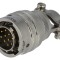 Conector circular pe cablu 10 pini aurit