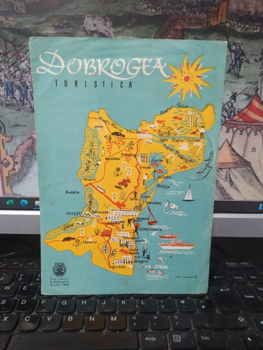 Dobrogea Turistică, hartă de Cecilia Merlaub, 1959, 135