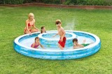 Piscina Intex Wishing Well 57143 pentru Copii, Centru de Joaca cu Jet de Apa, 2.79m, 232L + 990L