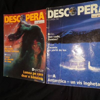 2 buc.Revista DESCOPERA e lumea ta,nr.9 /2004-nr.8 /2003 foto