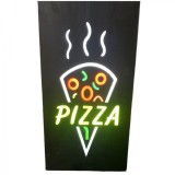 Reclama Luminoasa Interior LED Neon Felie PIZZA 45x25cm