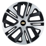 Set 4 Capace Roti 15 inchi (R15) Raven Gri-Negru, Compatibile Cu Chevrolet
