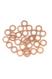 Ring de etanșare cu șaibă plată din cupru pentru mașină 8 x 12 x 1.5 mm 30 bucăți