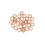 Ring de etanșare cu șaibă plată din cupru pentru mașină 8 x 12 x 1.5 mm 30 bucăți
