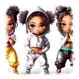 Cumpara ieftin Sticker decorativ Hip Hop, Multicolor, 55 cm, 11710ST, Oem