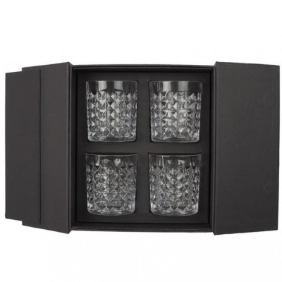 Set 4 Pahare Whisky 250ml, cutie cadou, CMP foto