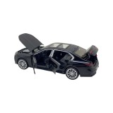 Macheta replica BMW 760 negru in cutie cu sunete si lumini scara 1:32