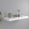VidaXL Raft de perete suspendat, alb, 60x23,5x3,8 cm, MDF